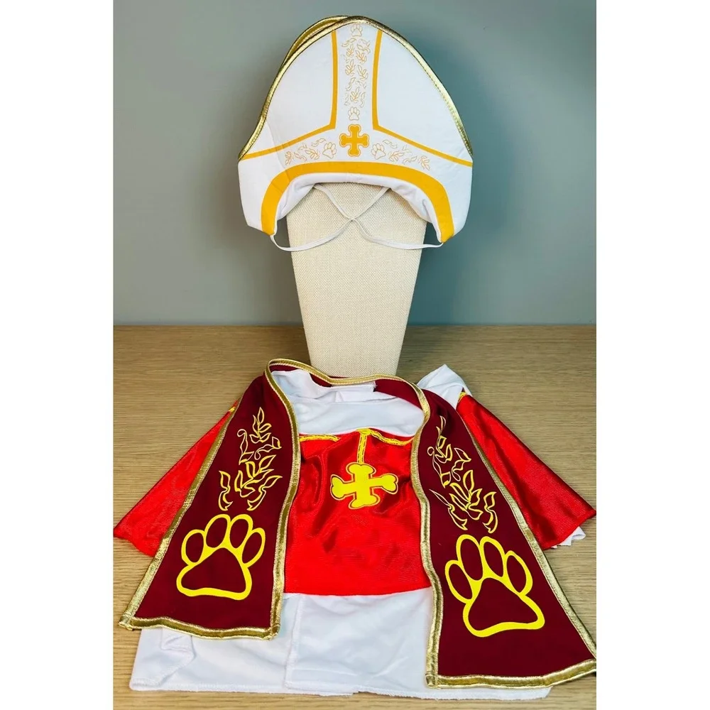 California Costumes Holy Hound Pope Dog Costume Large L Impawsters PET20127
